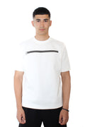 White T-shirt w/ zipper